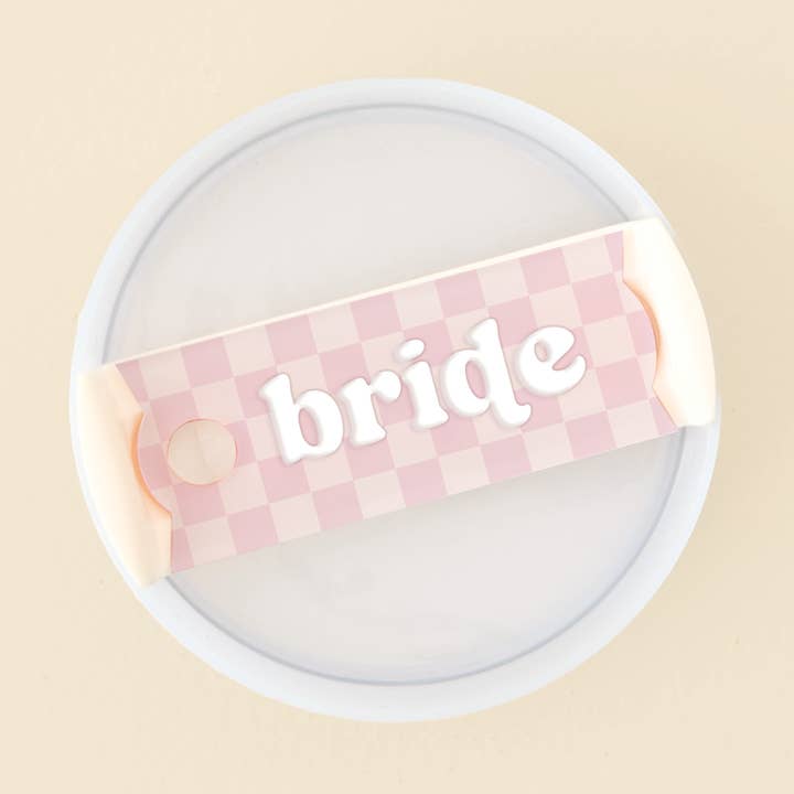 Bride Tumbler Lid Tag