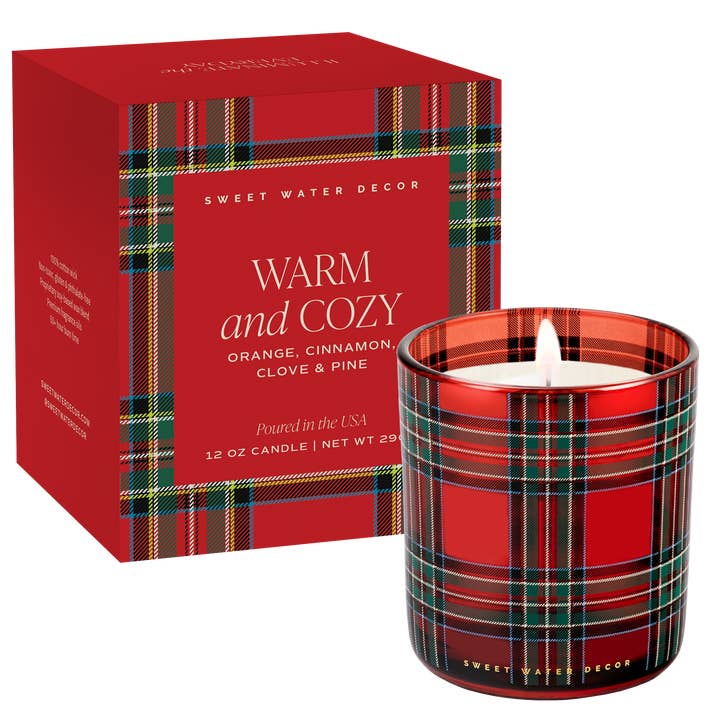 Warm & Cozy 12 oz Soy Candle