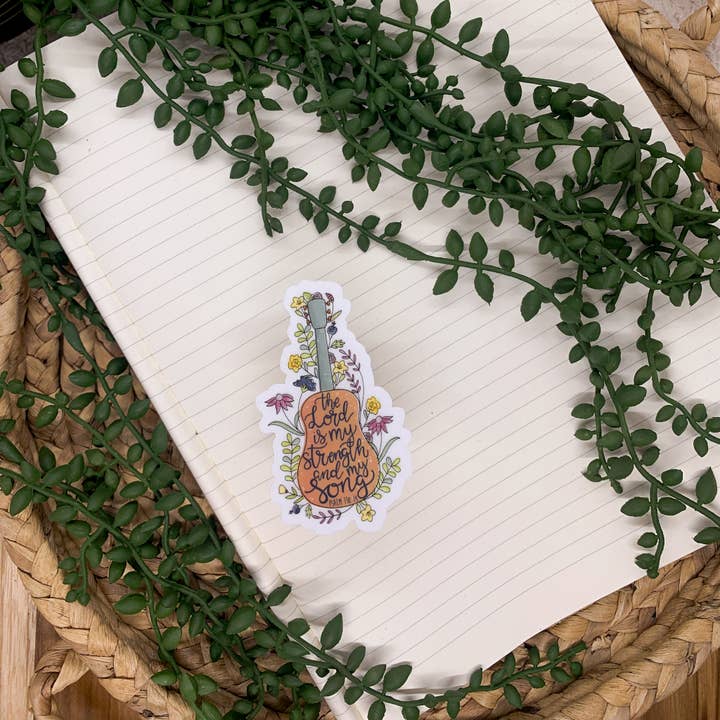 The Lord Is My Strength Vinyl Sticker