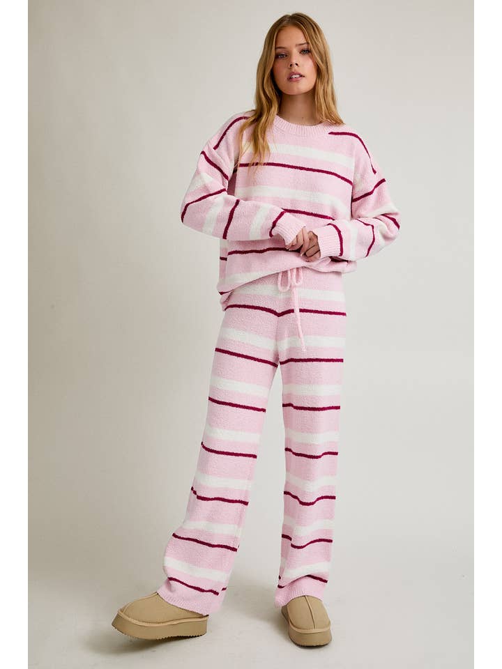 Le Lis Striped Sweater Set