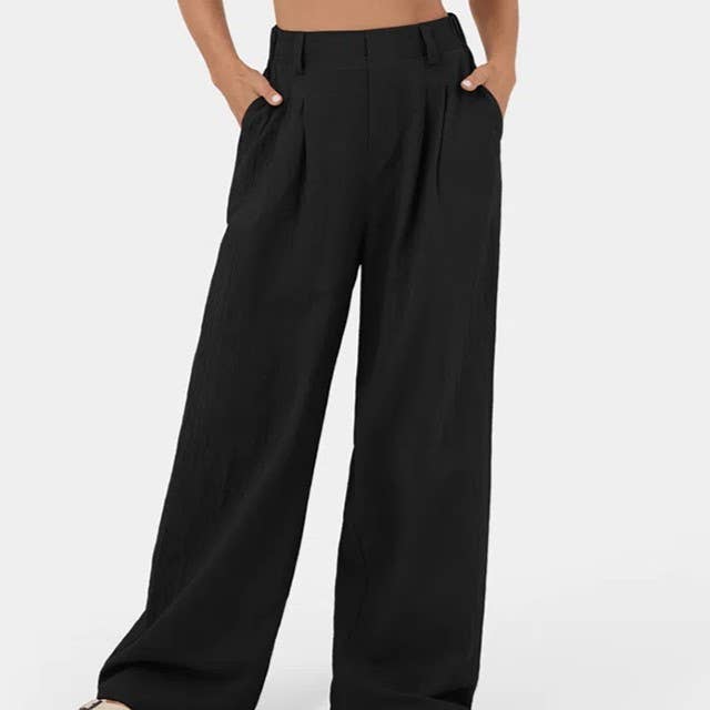 High Waisted Baggy Trousers