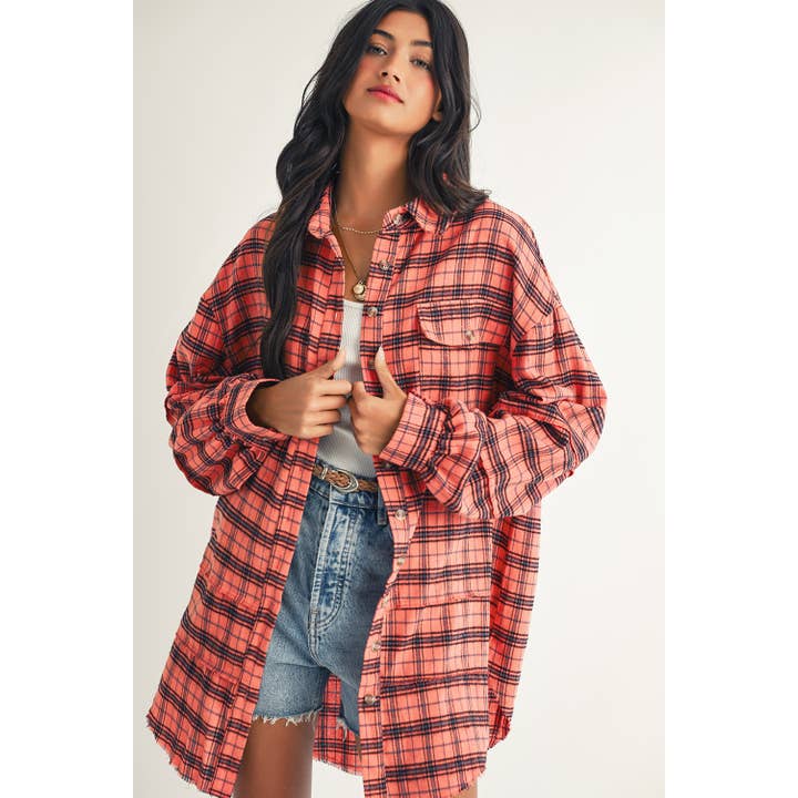 Side Split Fall Flannel