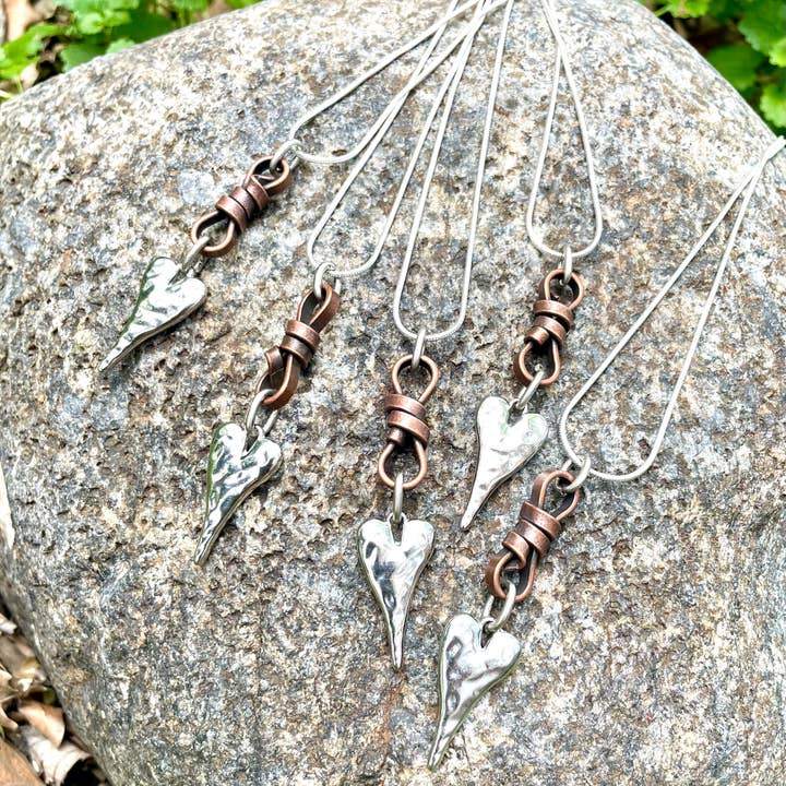 Hearts Open Chain Necklace
