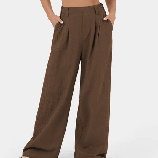 High Waisted Baggy Trousers