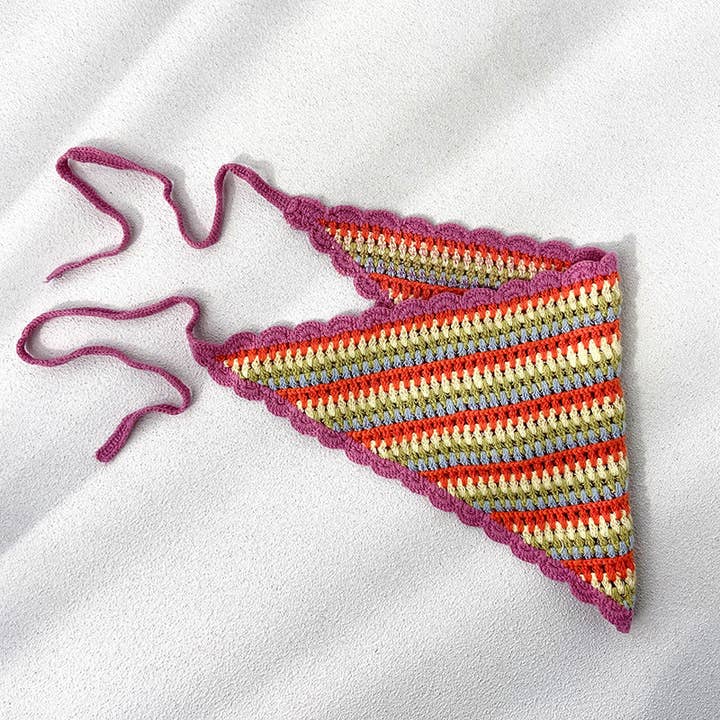 Handmade Crochet Stripe Headband