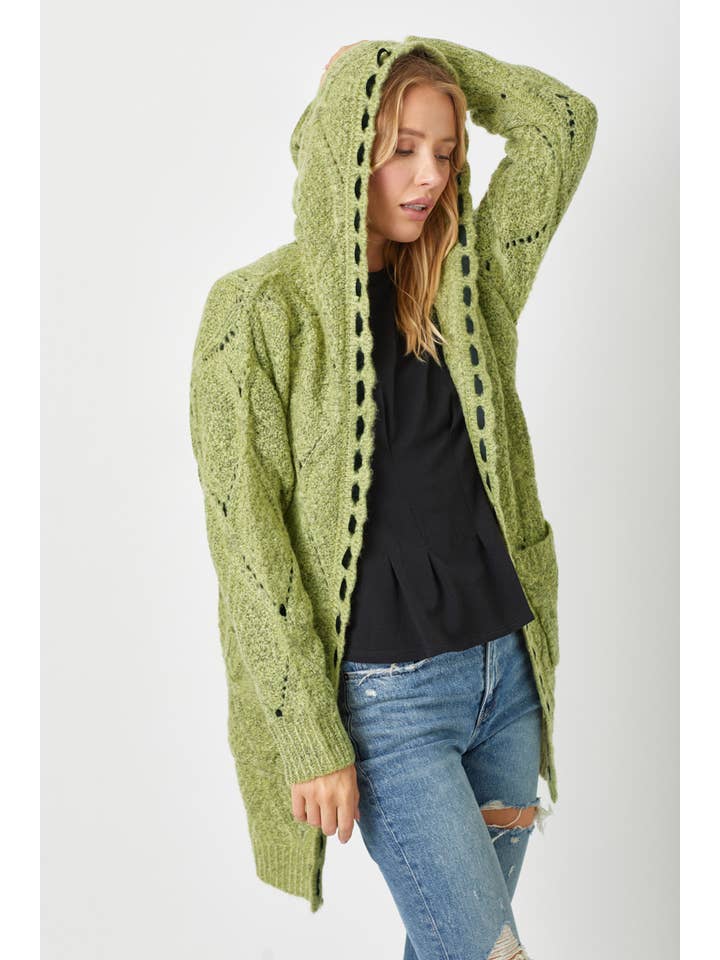 Mystree Open Front Cardigan