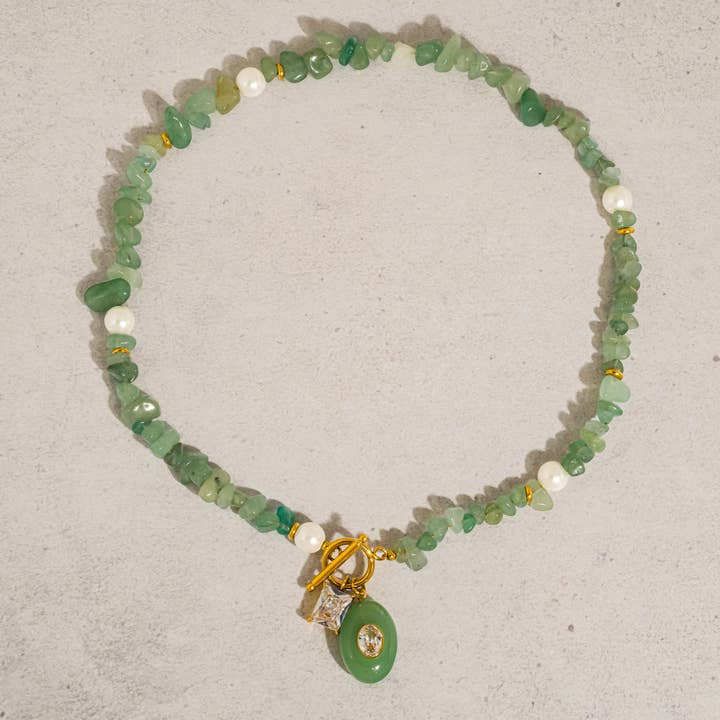 Cercey Stone Charm Necklace