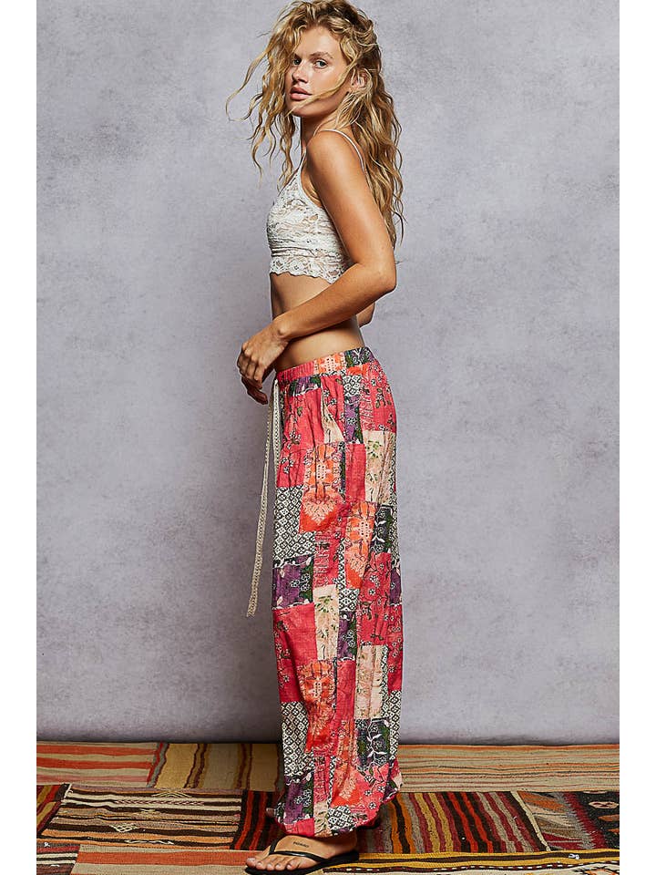 POL Multi Colored Printed Pants
