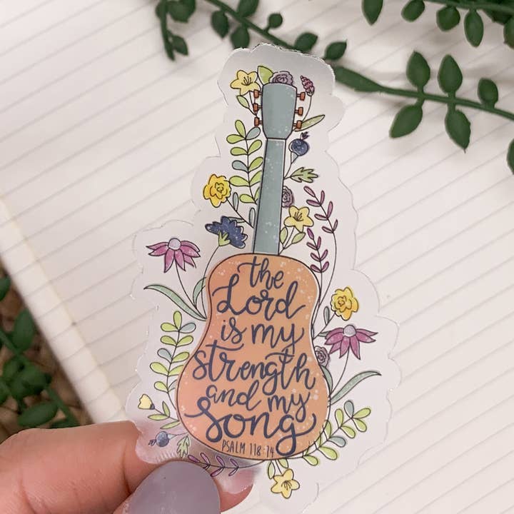 The Lord Is My Strength Vinyl Sticker