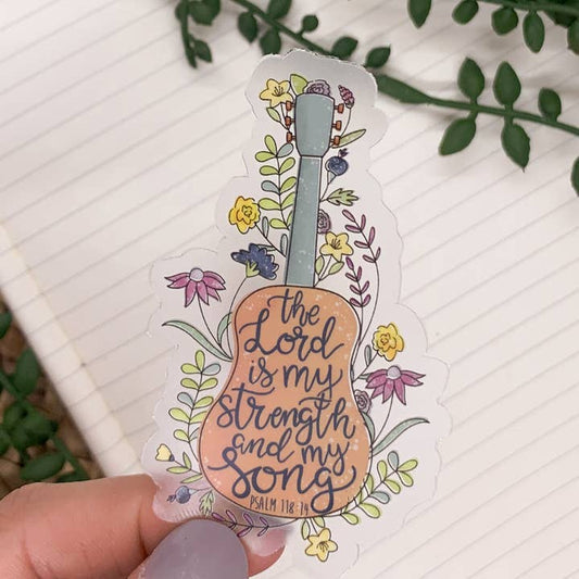 The Lord Is My Strength Vinyl Sticker