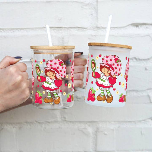 Strawberry Shortcake Glass Mug