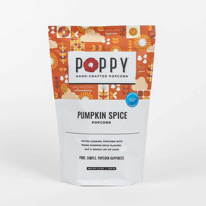 Poppy Pumpkin Spice Popcorn