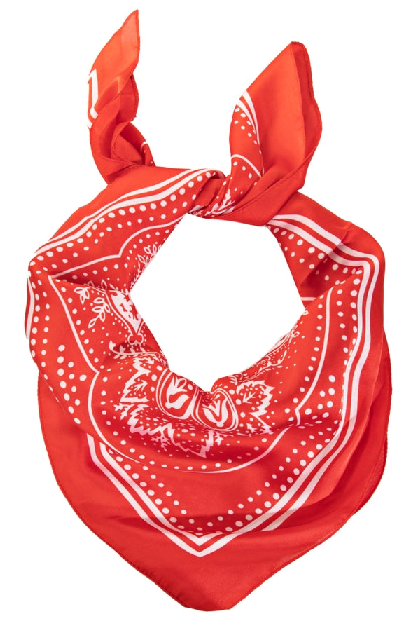 Light Paisley Square Bandana Scarf