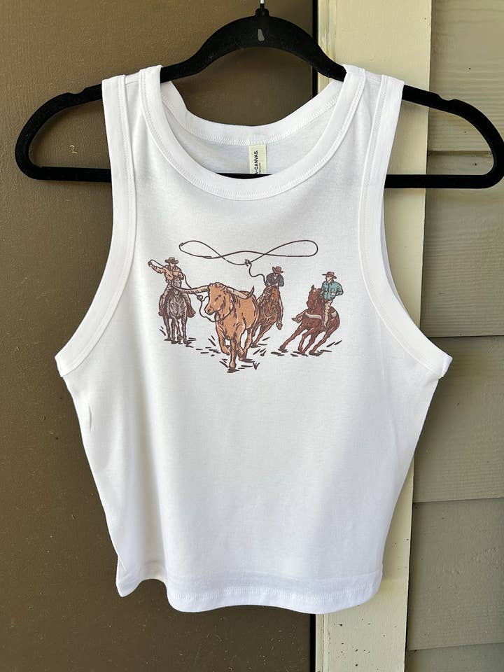 Cowboys Cropped Tank