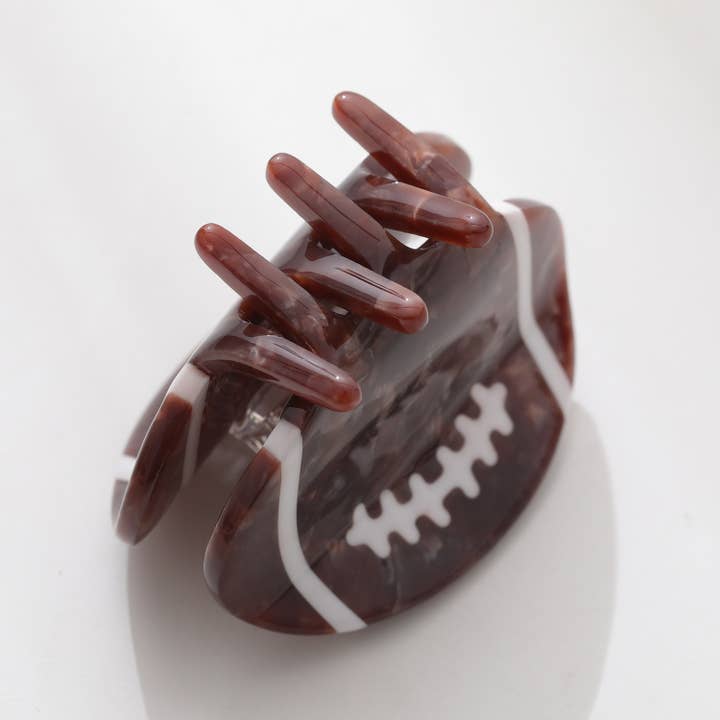 Game Day Mini Football Claw Clip