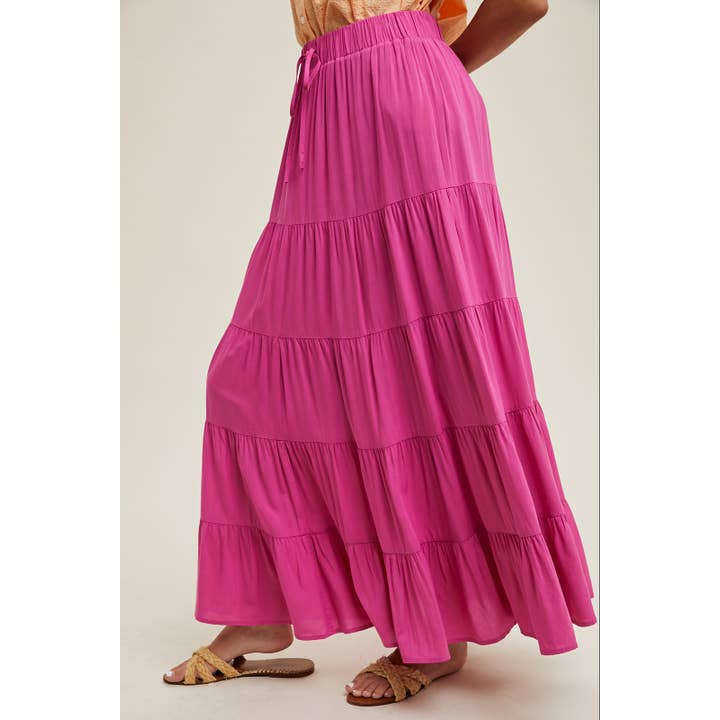 Wishlist Apparel Tiered Maxi Skirt