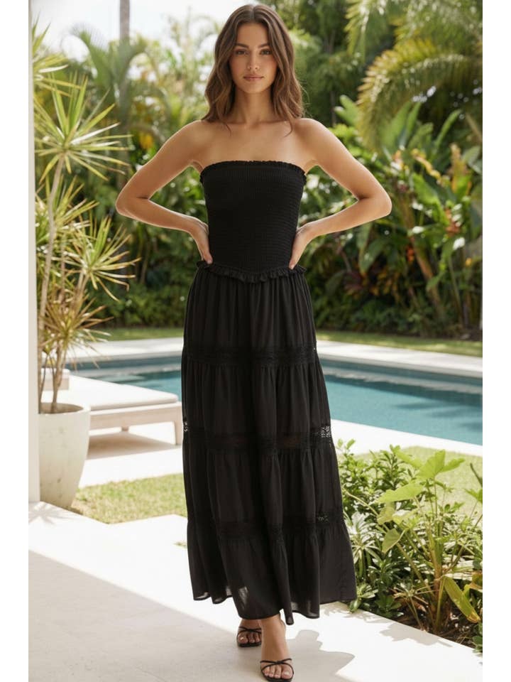 Klesis Gauze Flare Maxi Dress