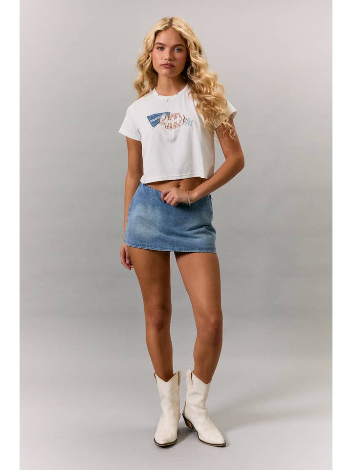 Le Lis Touch Down Patchwork Baby Tee