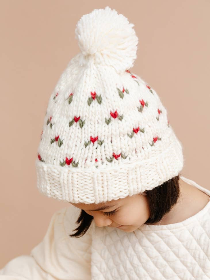 The Blueberry Hill Kendall Holly Holiday Hat