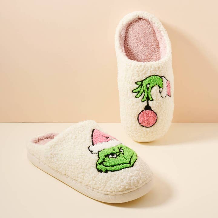 Grinch Christmas Slippers