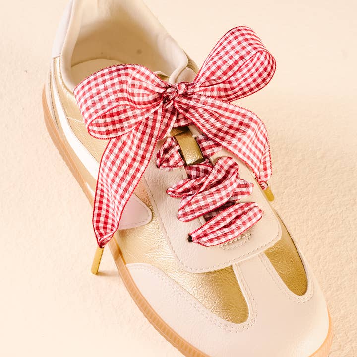 Step It Up Gingham Shoelaces