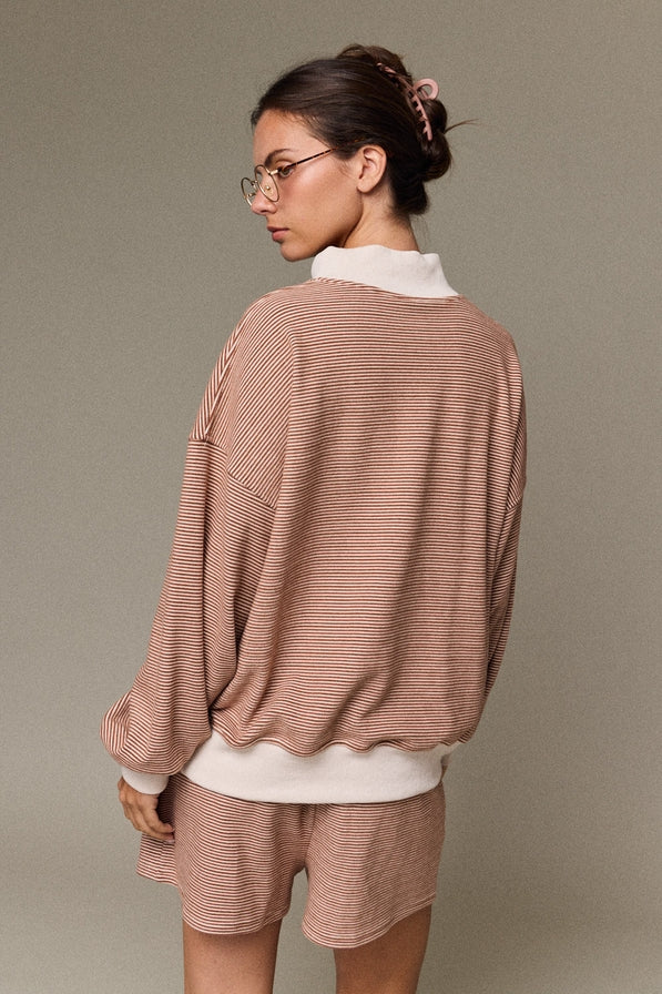 Papermoon Mock Neck Stripe Set