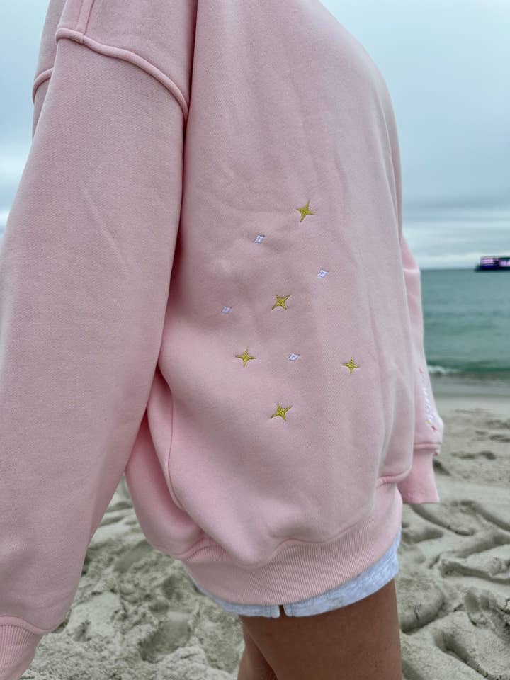 Sunkissed Coconut Van Embroidered Sweatshirt