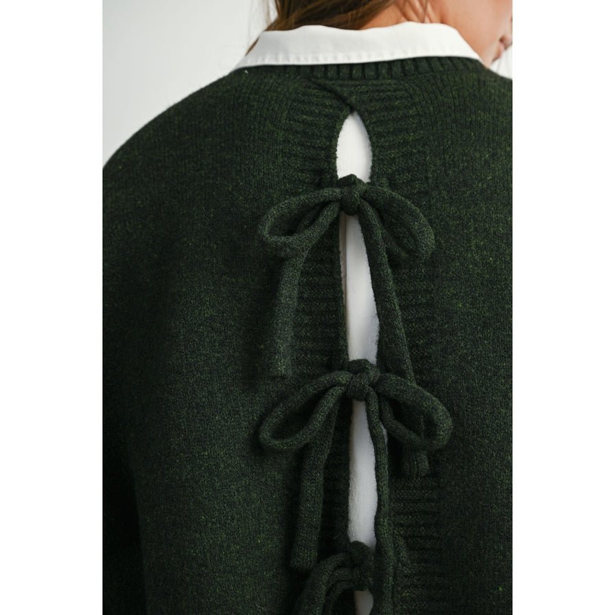 Buttermelon Tie Back Sweater