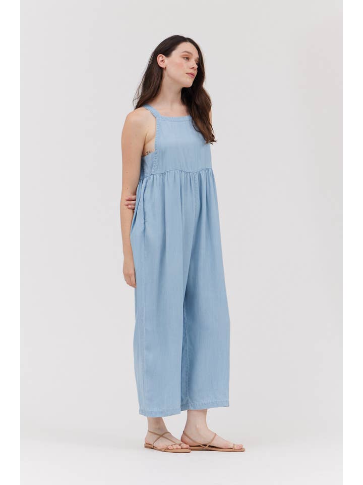 Grade & Gather Chambray Jumpsuit