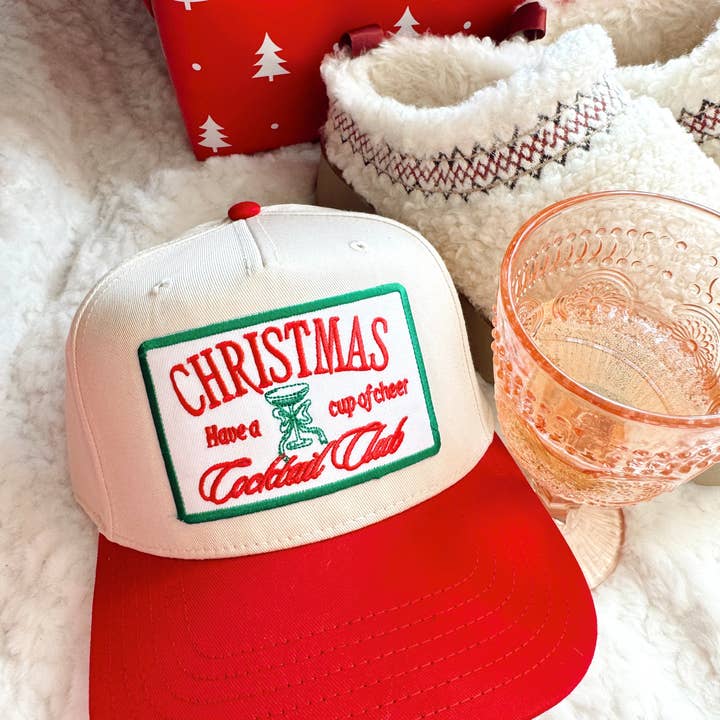 Christmas Cocktail Club Trucker Hat