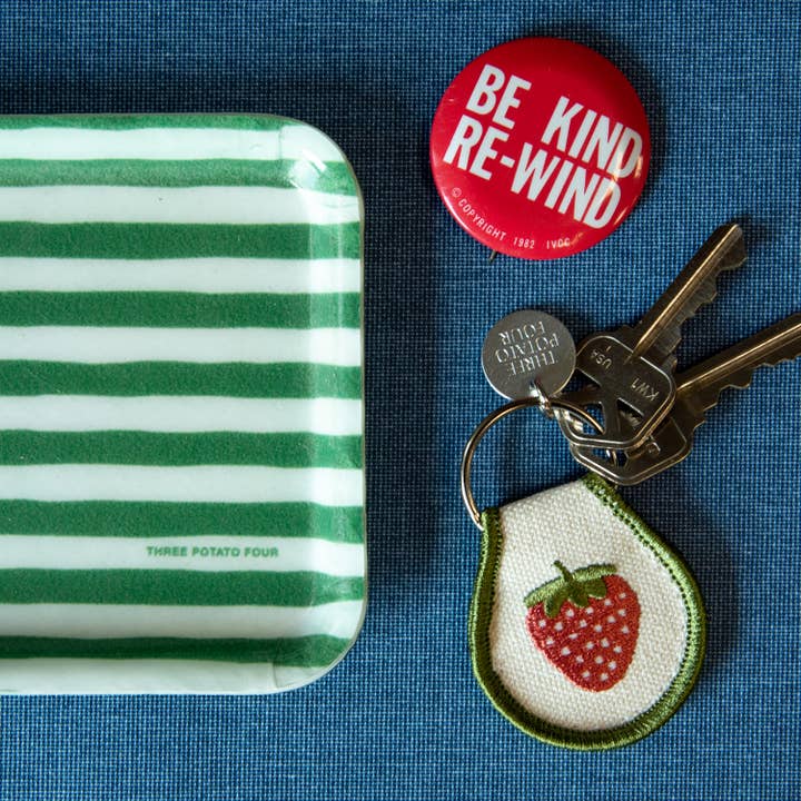 Strawberry Patch Keychain