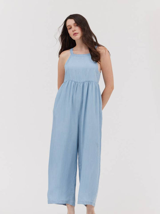 Grade & Gather Chambray Jumpsuit