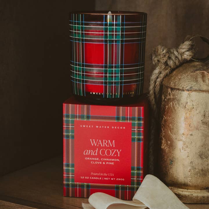 Warm & Cozy 12 oz Soy Candle