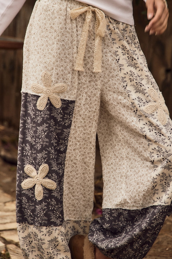 Oddi Flower Print Bubble Pants