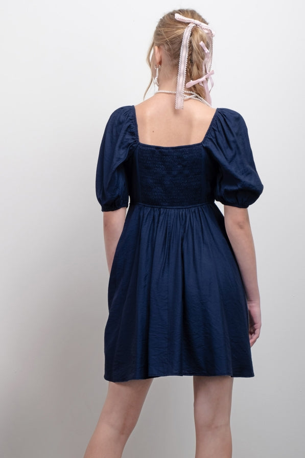 Blu Pepper Pleated Mini Dress Raised By The South Blu Pepper Pleated Mini Dress Raised By The South