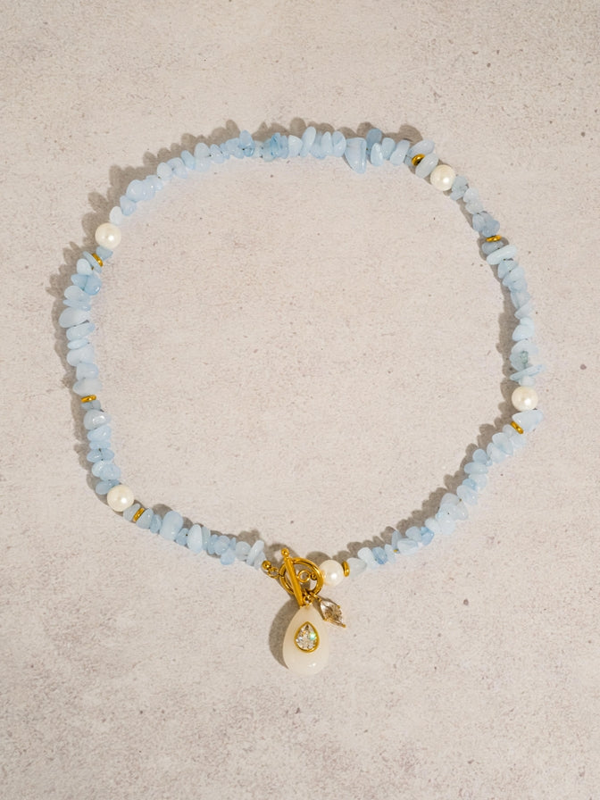 Cercey Stone Charm Necklace