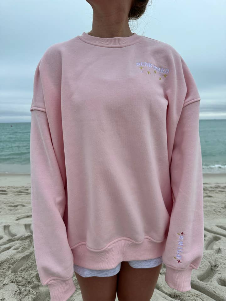 Sunkissed Coconut Van Embroidered Sweatshirt