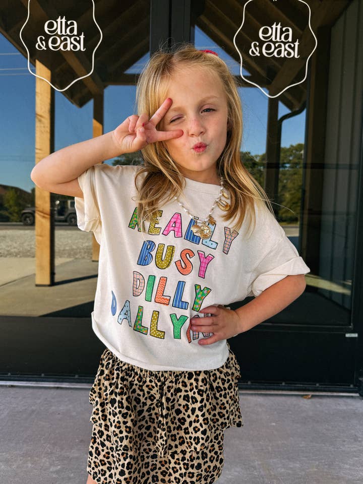 Etta & East Kids Dilly Dallying Tee