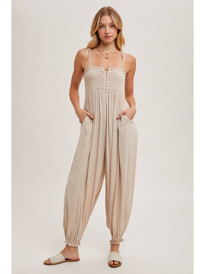 Blu Ivy Smocked Jumpsuit