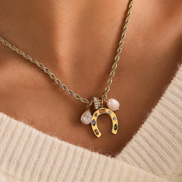 Horseshoe Charm Necklace