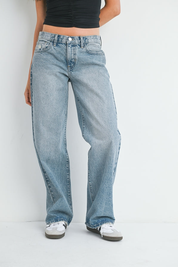 Just Black Denim Low Rise Baggy Jeans