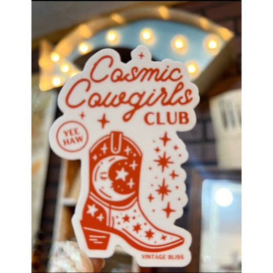 Cosmic Cowgirls Club Sticker