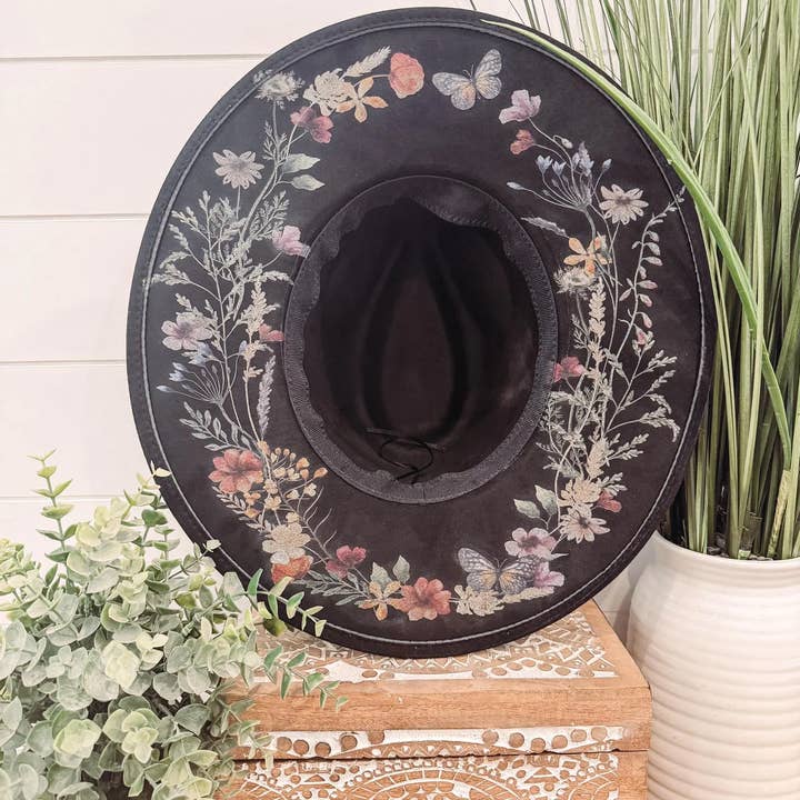 Floral Print Cowboy Hat