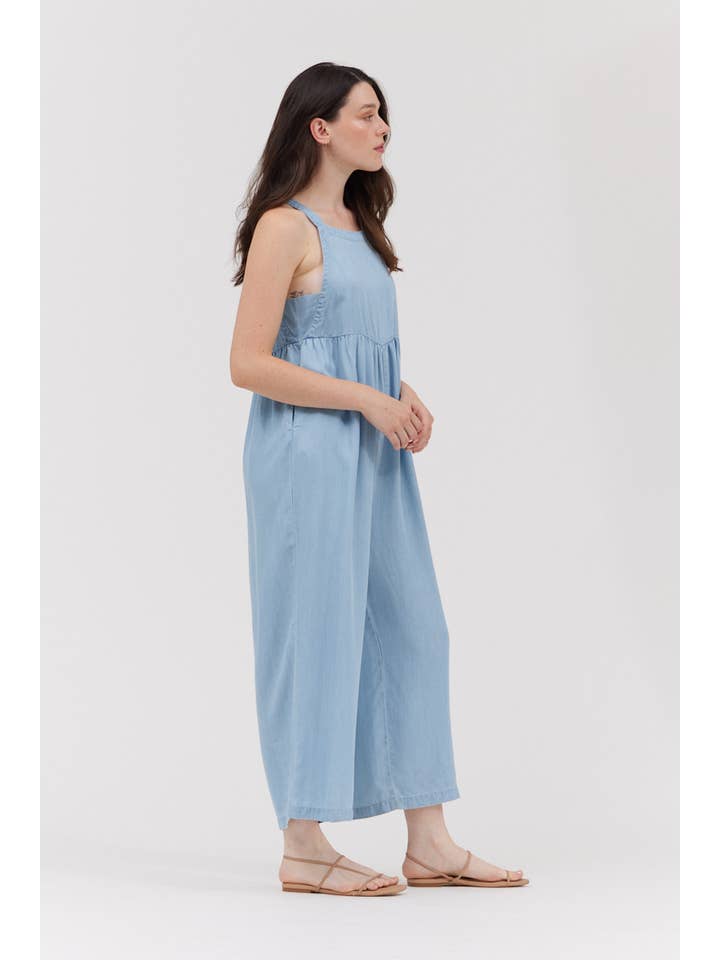 Grade & Gather Chambray Jumpsuit