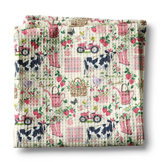 Floral Farm Kitchen Towel