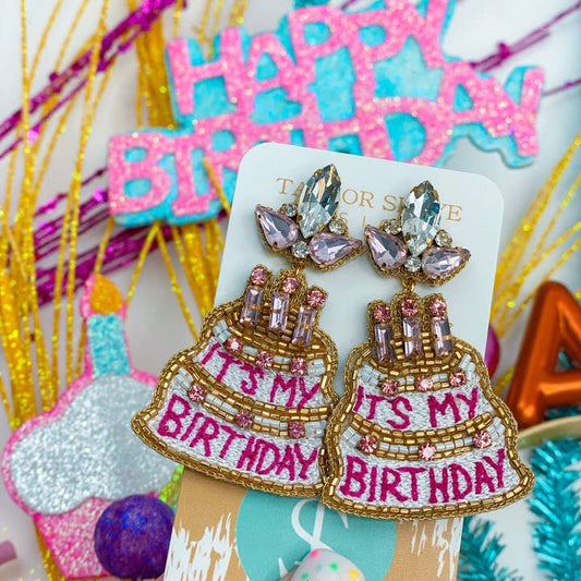 Taylor Shaye Birthday Barbie Cake Earrings