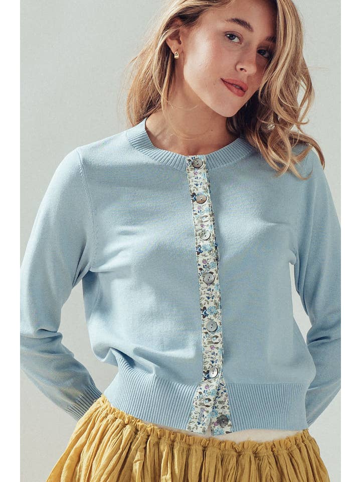 Urban Daizy Floral Button Down Cardigan