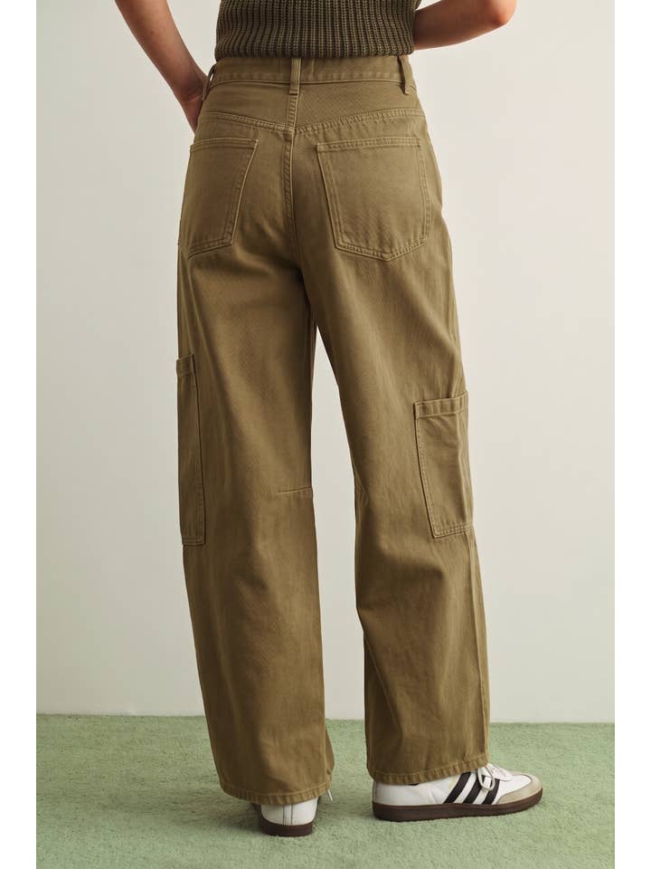 Miou Muse Washed Cargo Pants