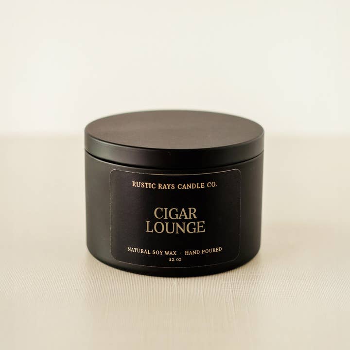 Rustic Rays Cigar Lounge Soy Candle
