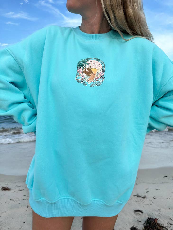 Sunkissed Coconut Coastal Cowgirl Sweatshirt